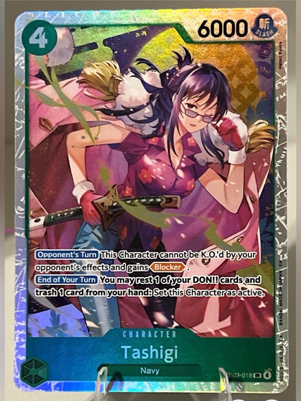 One Piece TCG: Heroines Edition - TASHIGI EB03- 018 NM